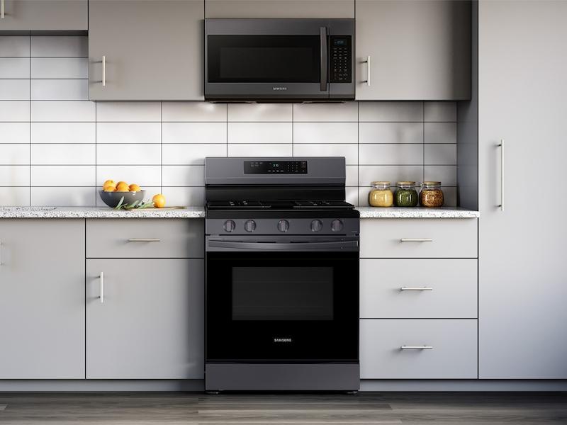Samsung NX60A6311SG 6.0 cu. ft. Smart Freestanding Gas Range with 18K BTU Dual Power Burner & Self Clean in Black Stainless Steel