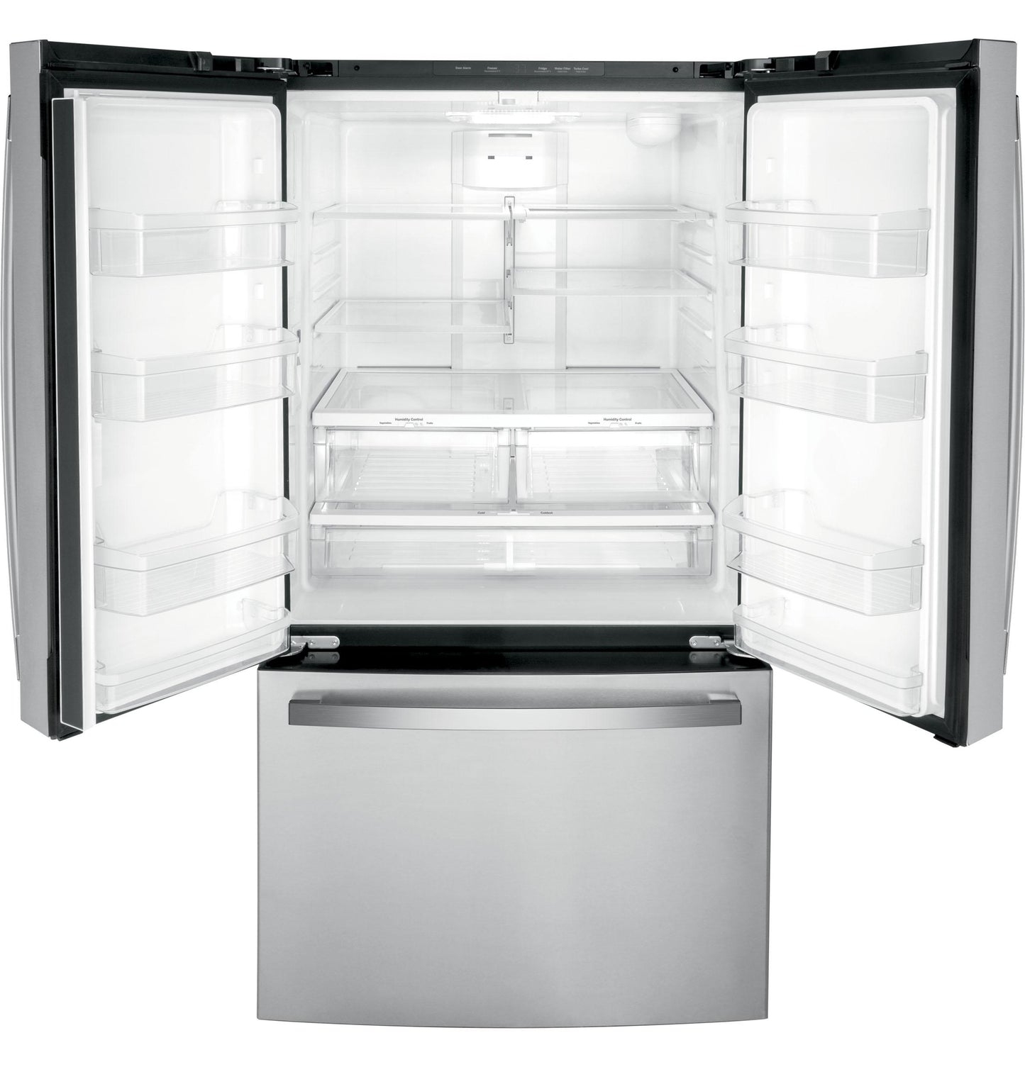 GNE27JYMFS GE ENERGY STAR 27.0 Cu. Ft. Fingerprint Resistant French-Door Refrigerator
