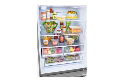 Lg LRDCS2603S 26 cu. ft. 33 Inch Wide Bottom Freezer Refrigerator - Stainless Steel