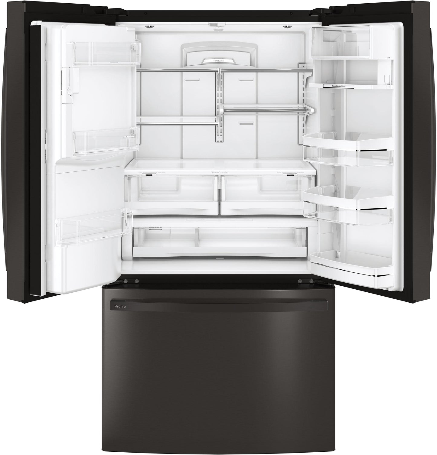 PFE28KBLTS GE Profile™ ENERGY STAR® 27.7 Cu. Ft. French-Door Refrigerator with Hands-Free AutoFill
