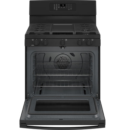JGB735DPBB GE® 30" Free-Standing Gas Convection Range with No Preheat Air Fry