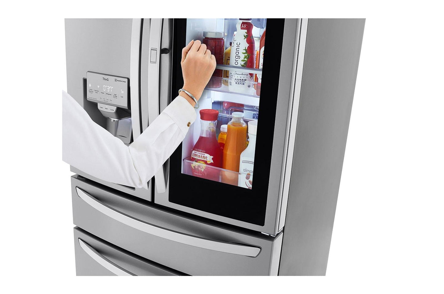 Lg LRMVC2306S 23 cu. ft. Smart Wi-Fi Enabled InstaView® Door-in-Door® Counter-Depth Refrigerator with Craft Ice™ Maker