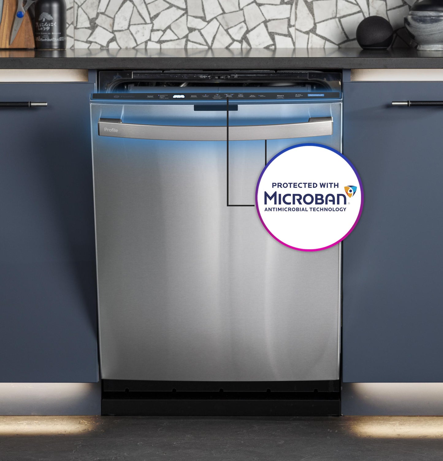 GE Profile™ ENERGY STAR® UltraFresh System Dishwasher with Stainless Steel Interior