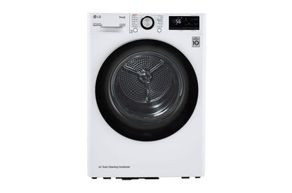 Lg DLHC1455W 4.2 cu. ft. Smart Wi-Fi Enabled Compact Front Load Dryer with Dual Inverter HeatPump™ Technology