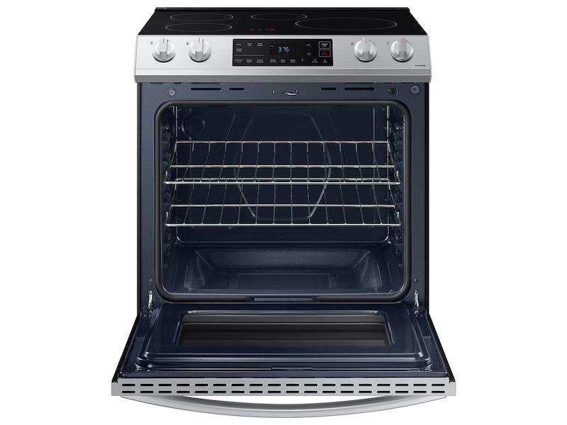 Samsung 6.3 cu. ft. Smart Rapid Heat Induction Slide-in Range in Stainless Steel