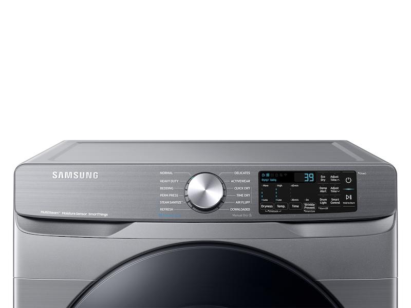 Samsung 7.5 cu. ft. Smart Electric Dryer with Steam Sanitize  in Platinum