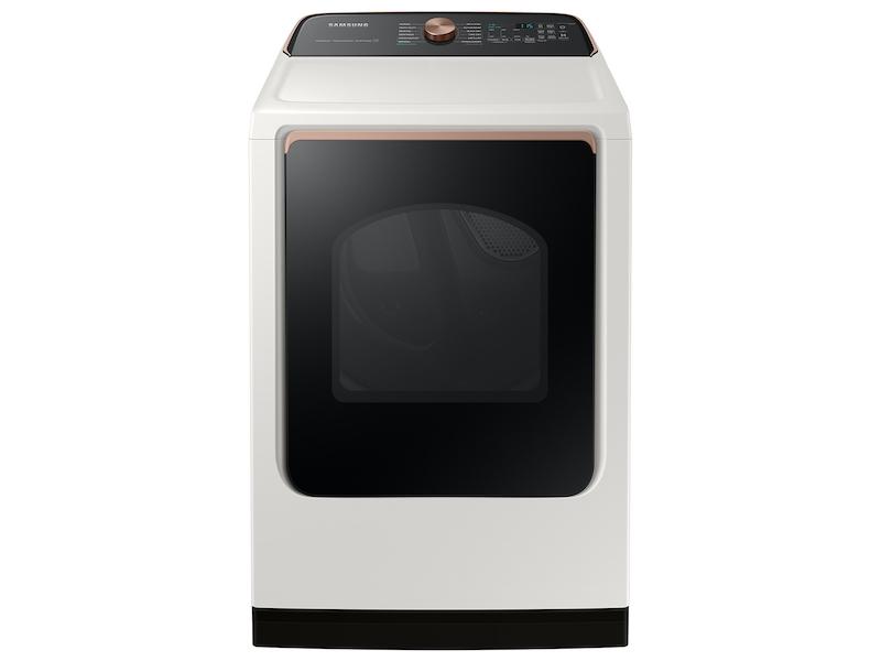 Samsung 7.4 cu. ft. Smart Electric Dryer with Steam Sanitize  in Ivory