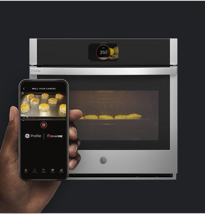PTS9000SNSS GE Profile™ 30" Smart Built-In Convection Single Wall Oven with In-Oven Camera and No Preheat Air Fry