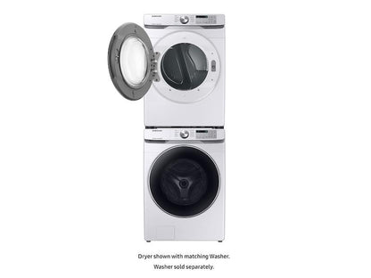 Samsung DVE45T6200W 7.5 cu. ft. Electric Dryer with Steam Sanitize+ in White