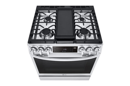 Lg LSGL6335F 6.3 cu ft. Smart Wi-Fi Enabled ProBake Convection® InstaView® Gas Slide-In Range with Air Fry