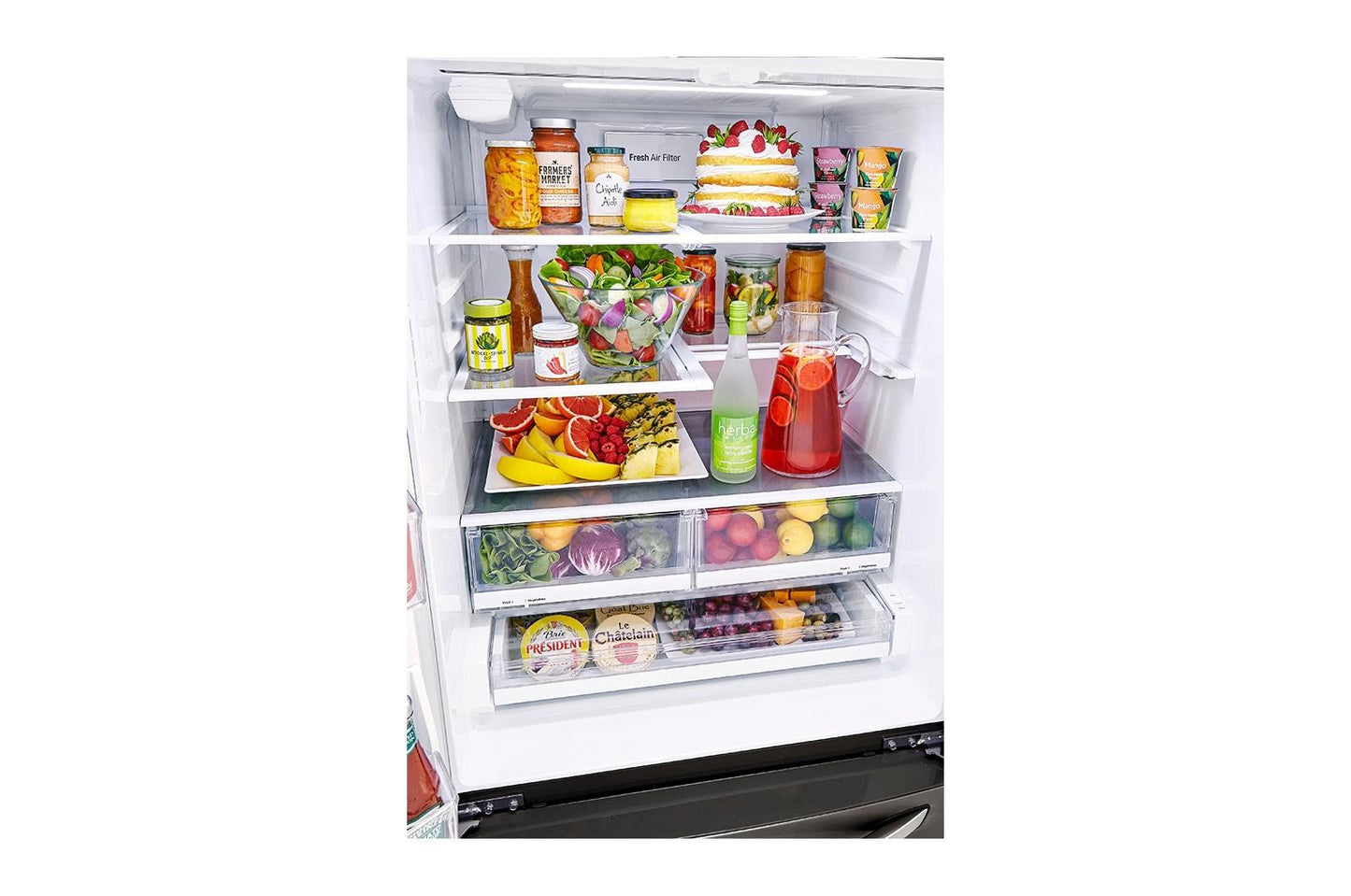 Lg 25 cu. ft. Smart Wi-Fi Enabled French Door Refrigerator