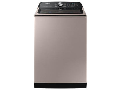 Samsung WA51A5505AC 5.1 cu. ft. Smart Top Load Washer with ActiveWave™ Agitator and Super Speed Wash in Champagne