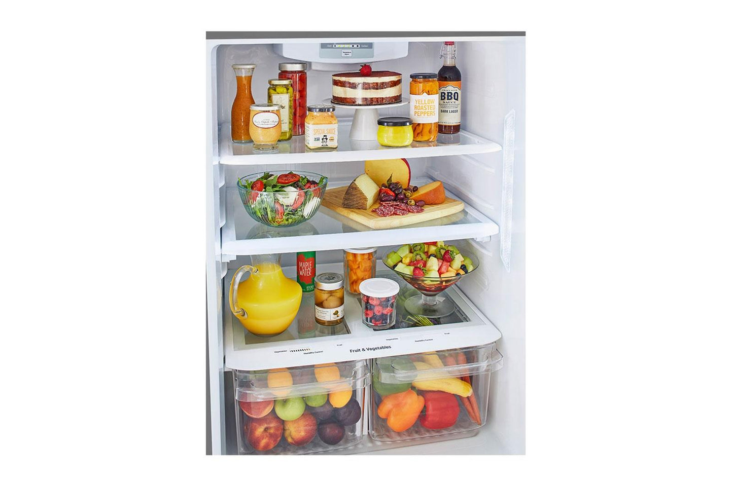 Lg LTCS20020S 20 cu. ft. 30-inch Wide Top Freezer Refrigerator - Stainless Steel