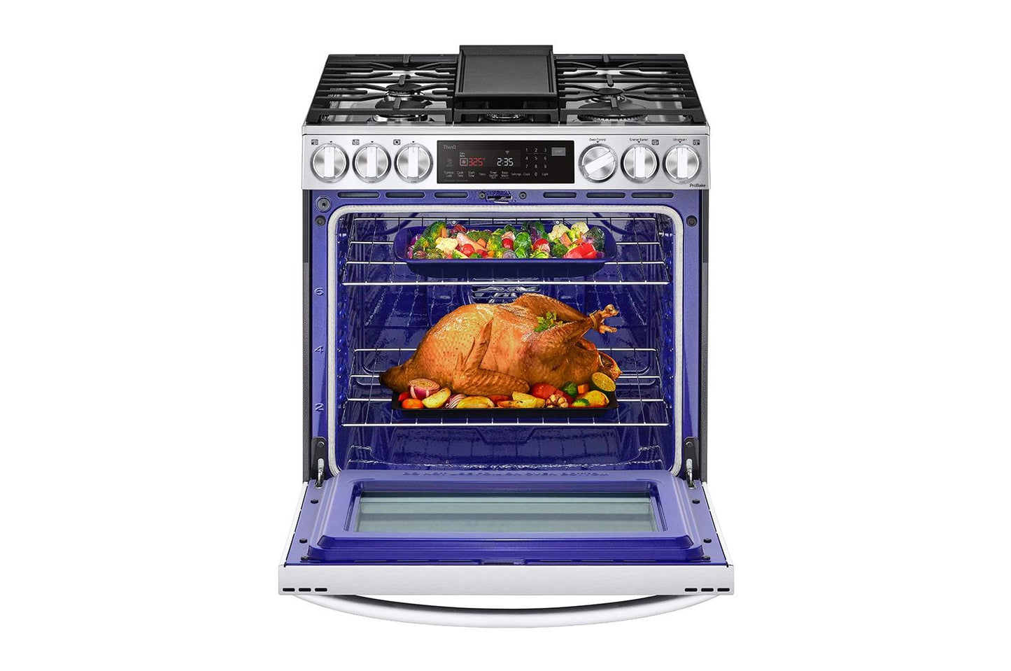 Lg LSDL6336F 6.3 cu. ft. Smart Dual Fuel Slide-in Range with InstaView®, ProBake Convection®, Air Fry and Air Sous Vide