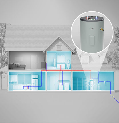 GE40S08BAM GE® 40 Gallon Short Electric Water Heater