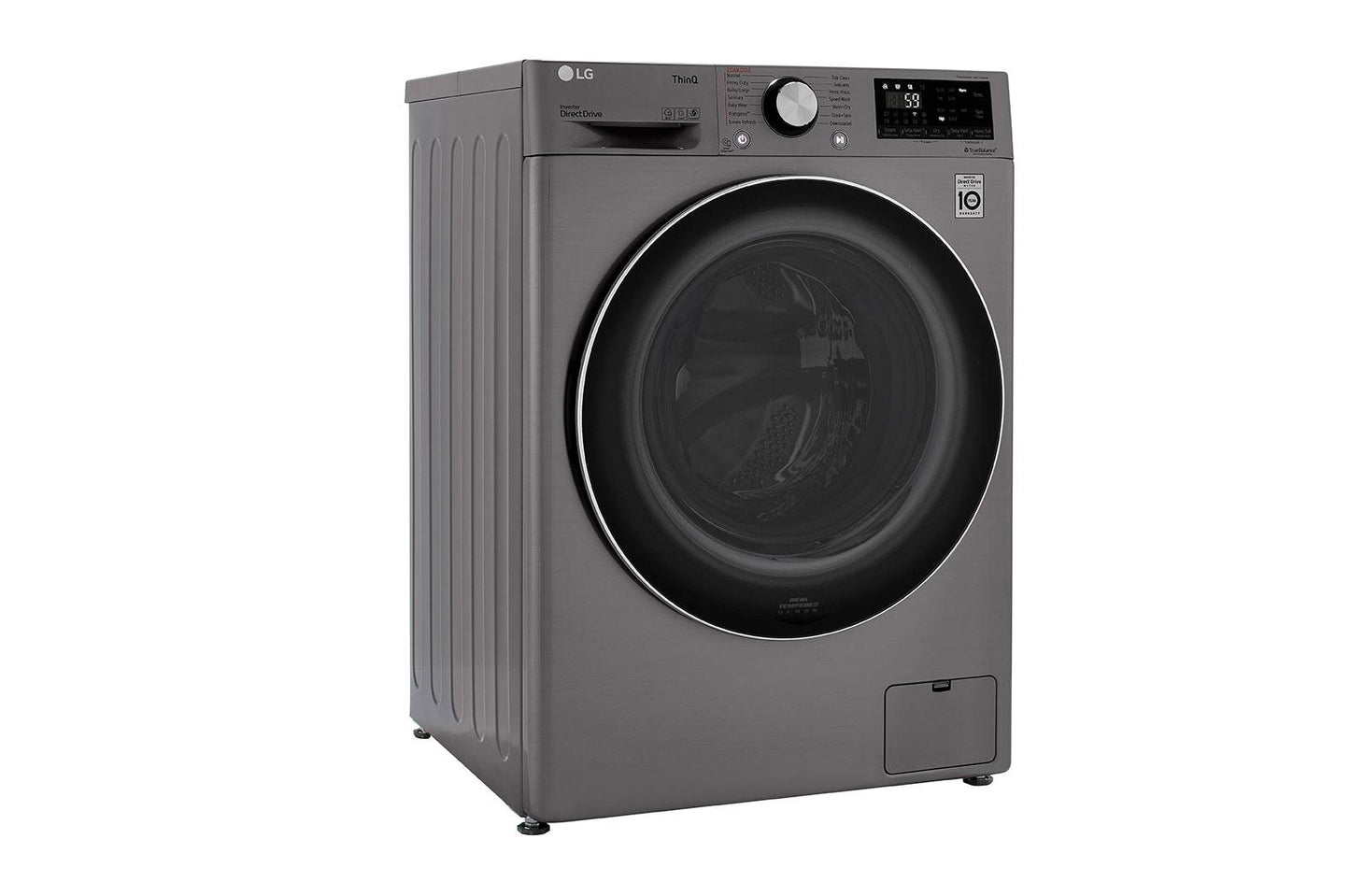 Lg WM3555HVA 2.4 cu. ft. Smart Wi-Fi Enabled Compact Front Load All-In-One Washer/Dryer Combo with Built-In Intelligence