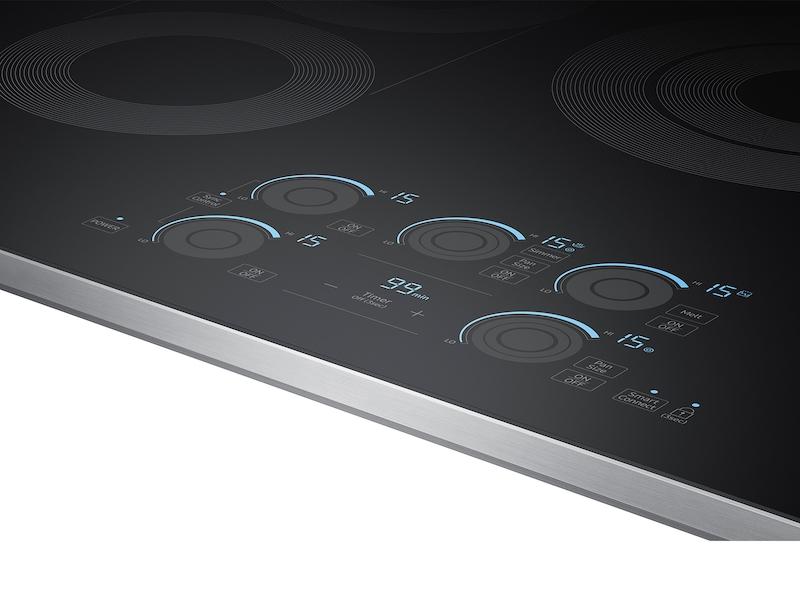 Samsung 30" Smart Electric Cooktop with Sync Elements in Stainless Steel