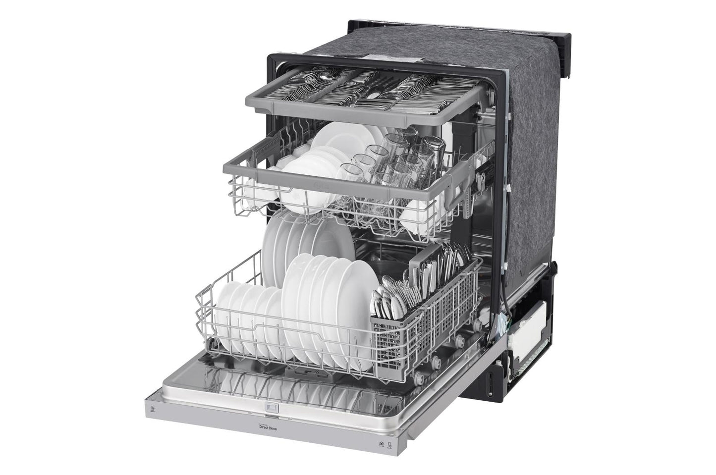 Lg LDFN4542S 24 Inch Wide QuadWash™ Front Control Dishwasher - Stainless Steel