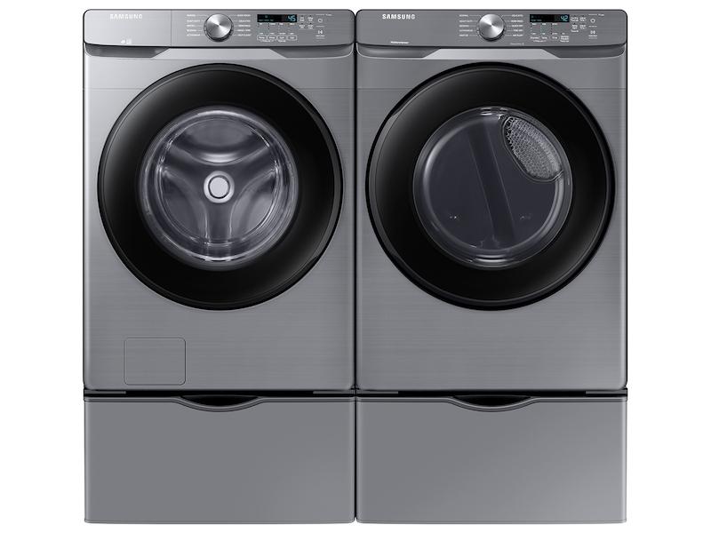 7.5 cu. ft. Front Load Gas Dryer with Sensor Dry in Platinum
