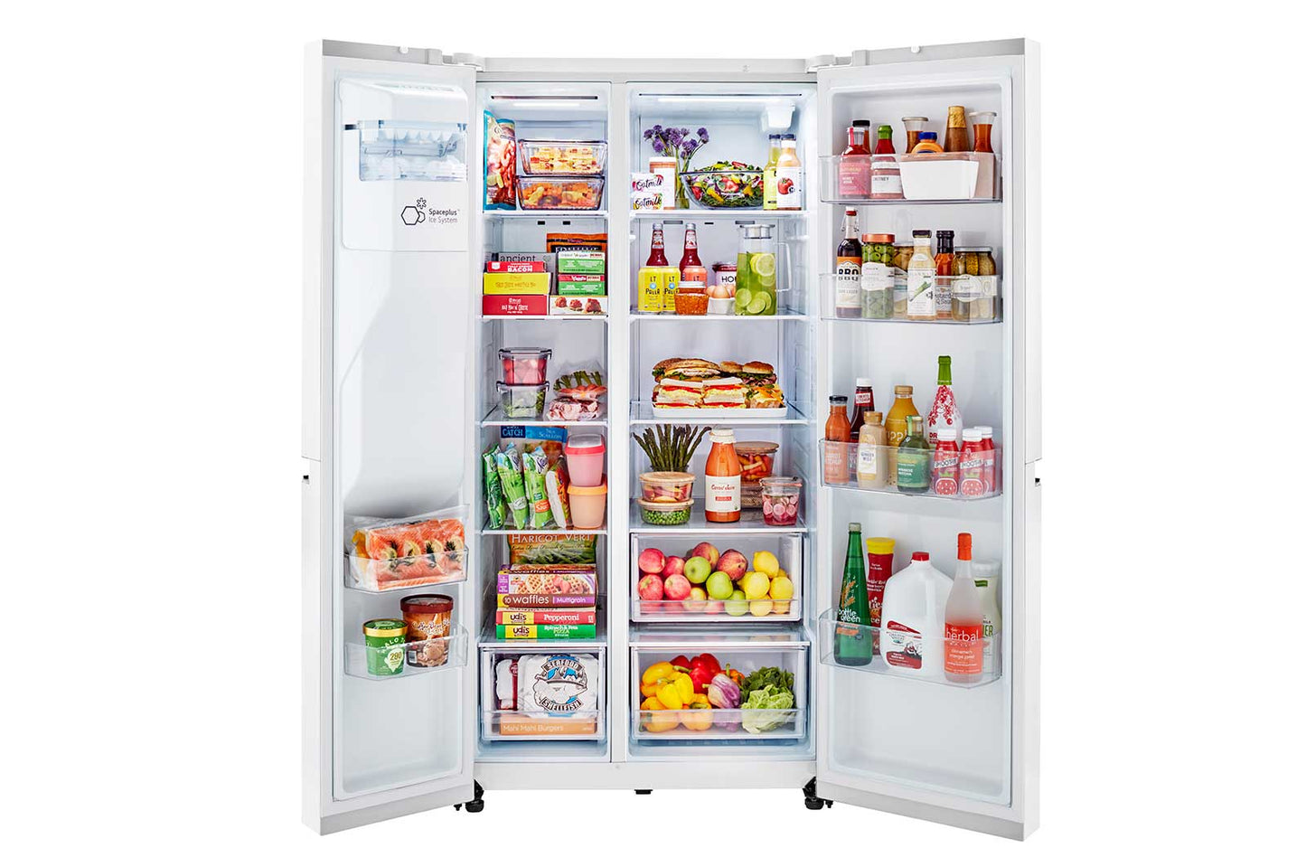 Lg 27 cu. ft. Side-by-Side Refrigerator with Smooth Touch Ice Dispenser