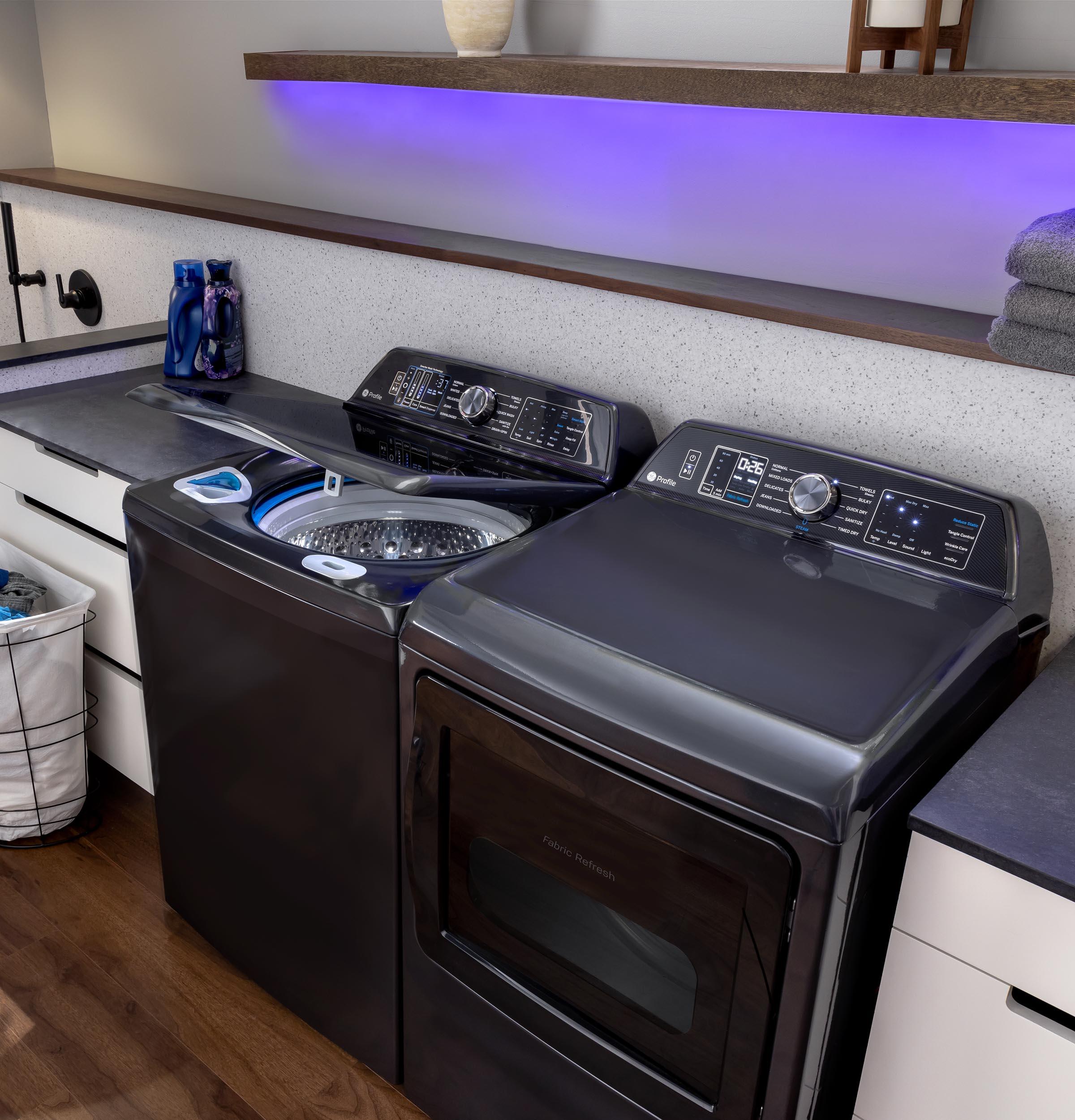GE Profile™ ENERGY STAR® 5.4 cu. ft. Capacity Washer with Smarter Wash Technology and FlexDispense™