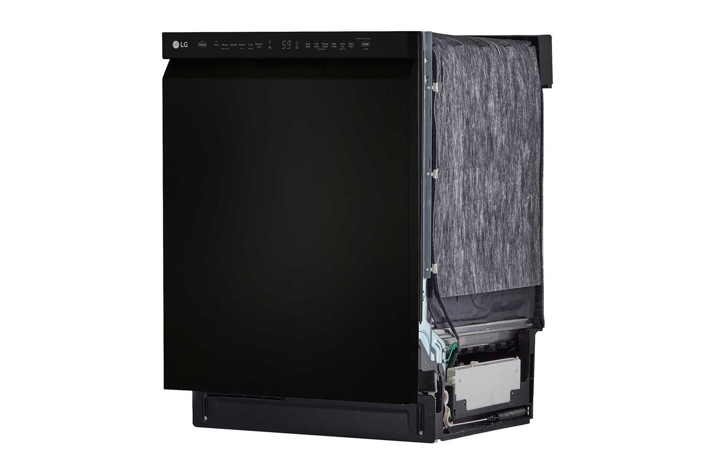 Lg LDFN4542B Front Control Dishwasher with QuadWash™ and 3rd Rack