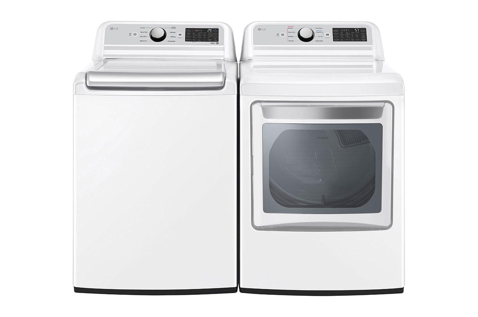 Lg 7.3 cu. ft. Ultra Large Capacity Smart wi-fi Enabled Rear Control Electric Dryer with EasyLoad™ Door