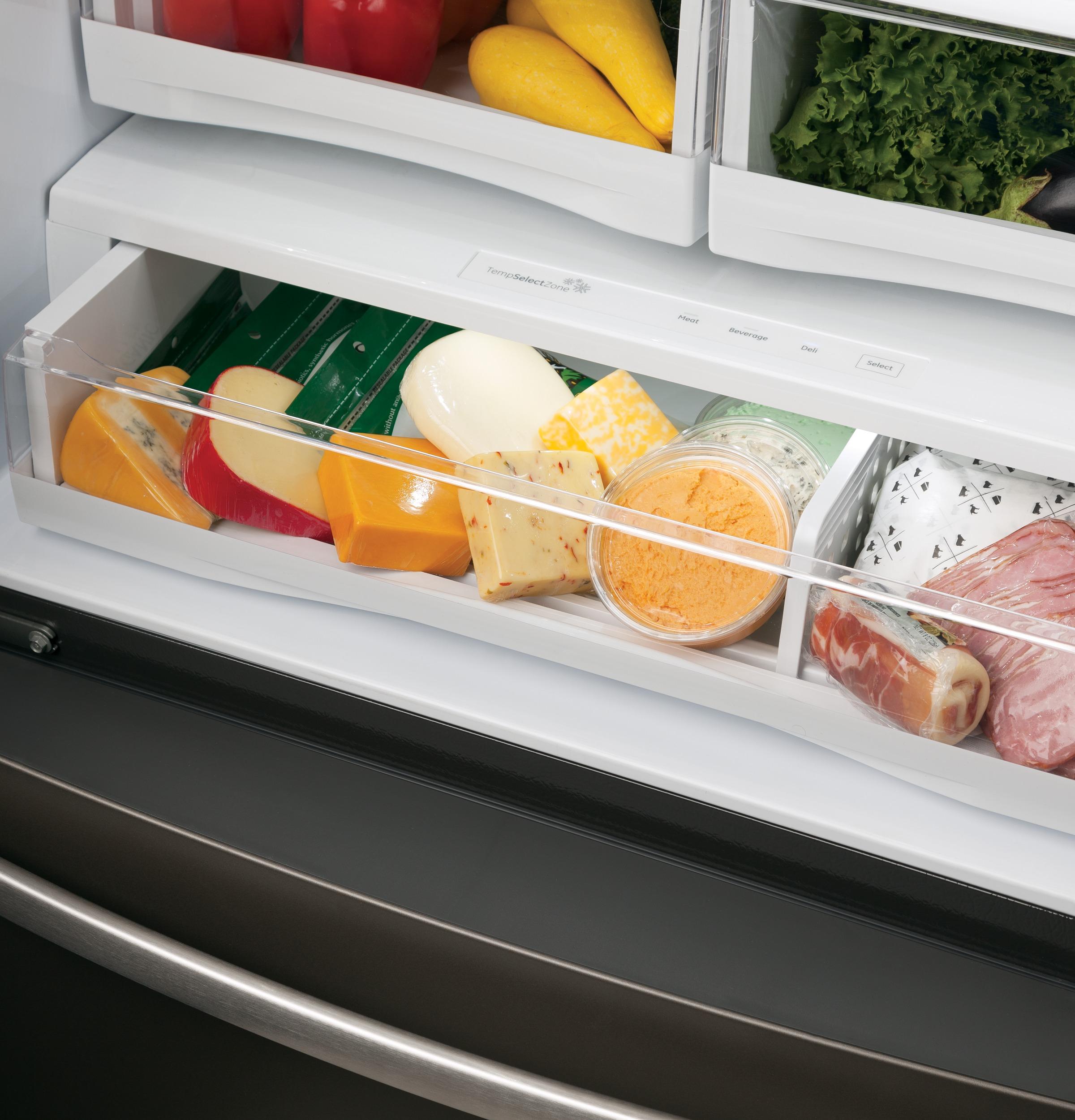 PFE28KBLTS GE Profile™ ENERGY STAR® 27.7 Cu. Ft. French-Door Refrigerator with Hands-Free AutoFill