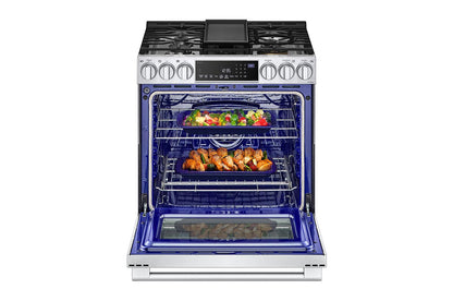 LSDS6338F LG STUDIO 6.3 cu. ft. Smart Wi-Fi Dual Fuel Slide-in Range with ProBake Convection® and EasyClean®