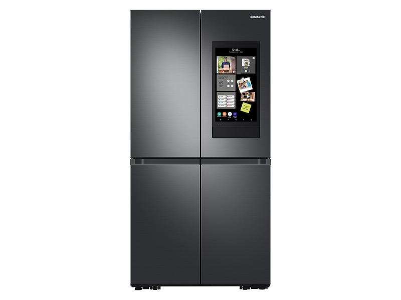 23 cu. ft. Smart Counter Depth 4-Door Flex™ refrigerator with Family Hub™ and Beverage Center in Black Stainless Steel