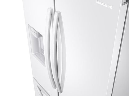 Samsung RF27T5201WW 27 cu. ft. Large Capacity 3-Door French Door Refrigerator with External Water & Ice Dispenser in White