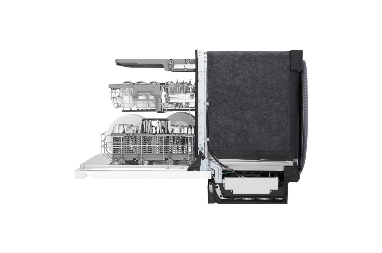 Lg LDFN4542W Front Control Dishwasher with QuadWash™ and 3rd Rack
