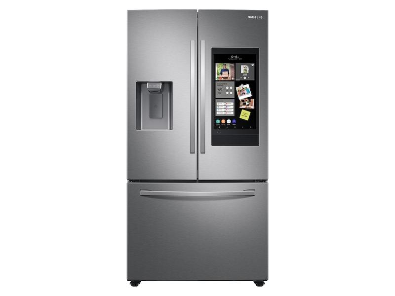 26.5 cu. ft. Large Capacity 3-Door French Door Refrigerator with Family Hub™ and External Water & Ice Dispenser in Stainless Steel