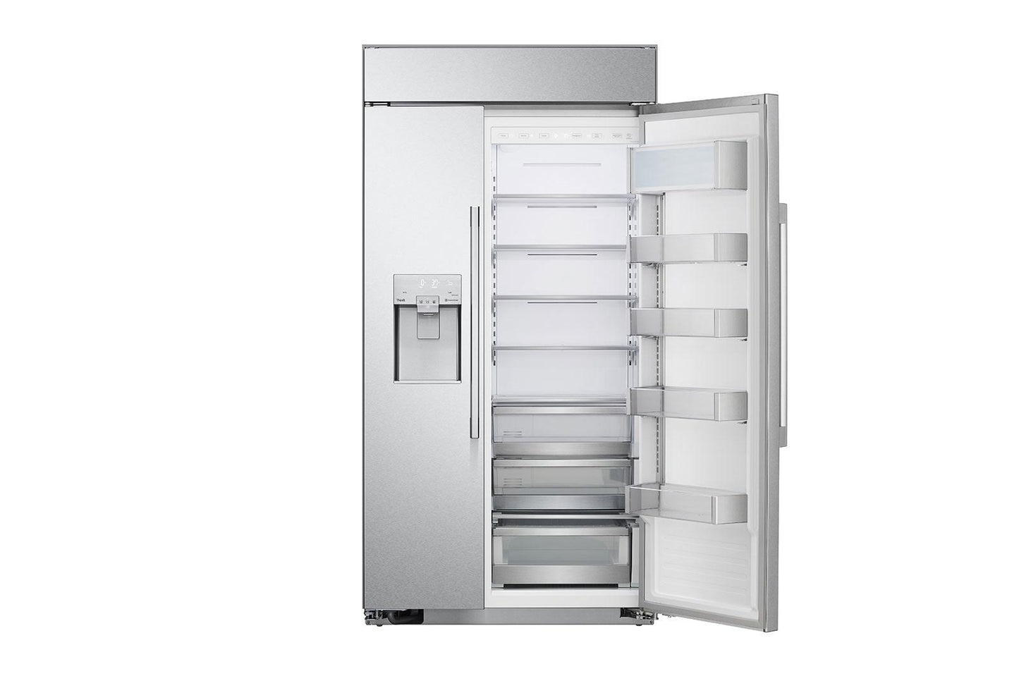 SRSXB2622S LG STUDIO 26 cu. ft. Smart Side-by-Side Built-In Refrigerator with Ice & Water Dispenser