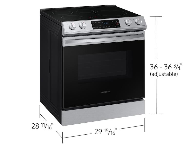 Samsung 6.3 cu. ft. Smart Rapid Heat Induction Slide-in Range in Stainless Steel