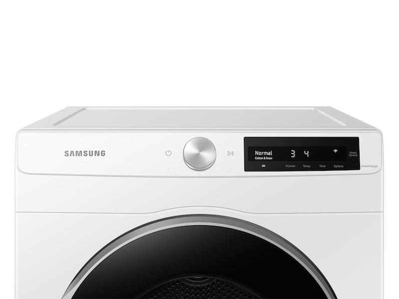 Samsung DV25B6900EW 4.0 cu. ft. Electric Dryer with AI Smart Dial and Wi-Fi Connectivity in White
