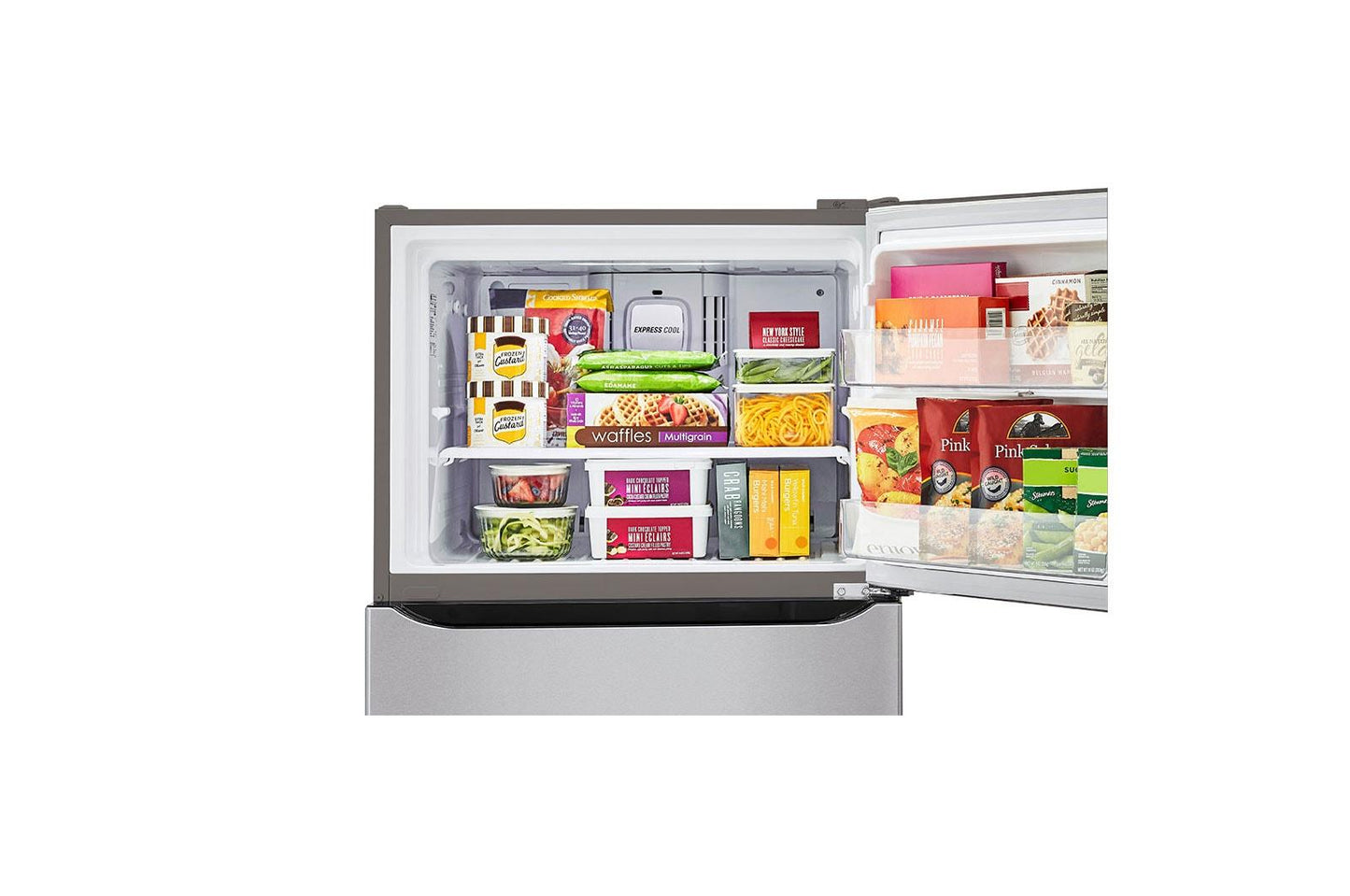 Lg LTCS20020S 20 cu. ft. 30-inch Wide Top Freezer Refrigerator - Stainless Steel