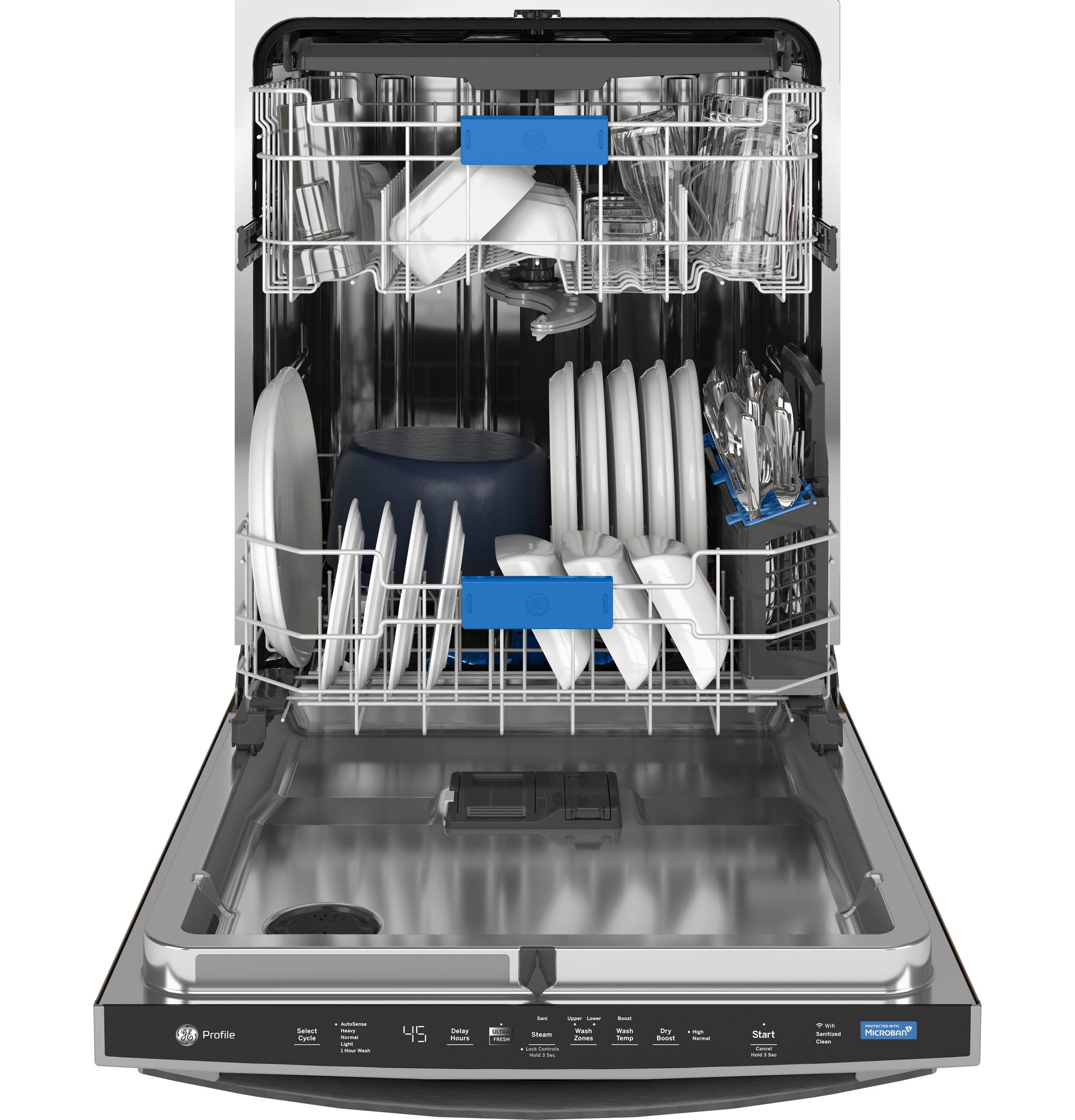 GE Profile™ ENERGY STAR® UltraFresh System Dishwasher with Stainless Steel Interior