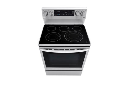 Lg LREL6325F 6.3 cu. ft. Smart Wi-Fi Enabled True Convection InstaView® Electric Range with Air Fry