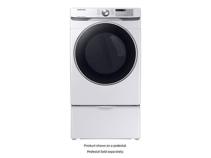 Samsung DVE45T6200W 7.5 cu. ft. Electric Dryer with Steam Sanitize+ in White