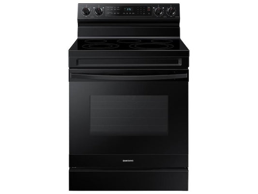 Samsung NE63A6511SB 6.3 cu. ft. Smart Freestanding Electric Range with No-Preheat Air Fry & Convection in Black