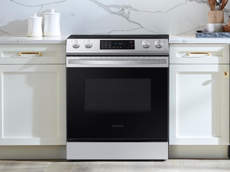 6.3 cu. ft. Smart Slide-in Electric Range with Convection in Stainless Steel