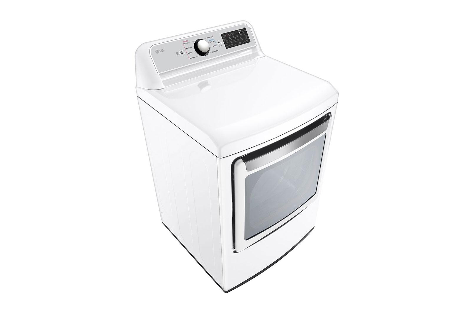 Lg 7.3 cu. ft. Ultra Large Capacity Smart wi-fi Enabled Rear Control Electric Dryer with EasyLoad™ Door