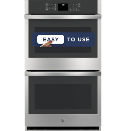 JTD3000SNSS GE® 30" Smart Built-In Self-Clean Double Wall Oven with Never-Scrub Racks