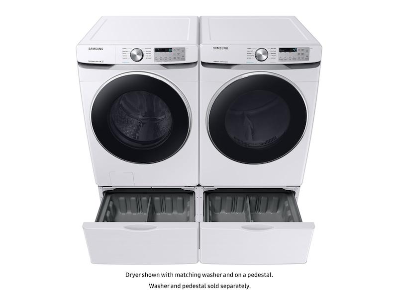 Samsung DVE45T6200W 7.5 cu. ft. Electric Dryer with Steam Sanitize+ in White