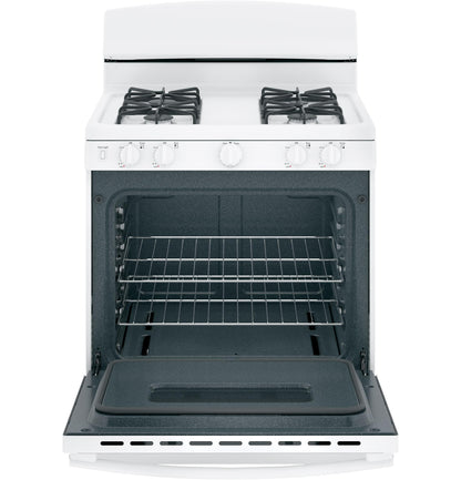 JGBS10DEMWW GE® 30" Free-Standing Front Control Gas Range