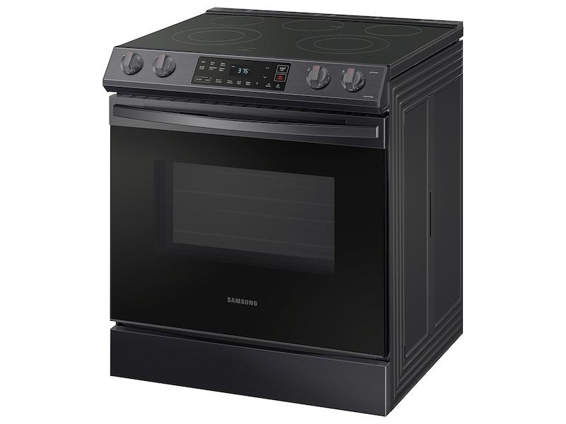 6.3 cu. ft. Smart Slide-in Electric Range in Black Stainless Steel