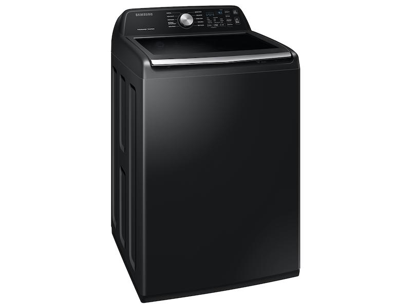 Samsung WA45T3400AV 4.5 cu. ft. Capacity Top Load Washer with Active WaterJet in Brushed Black