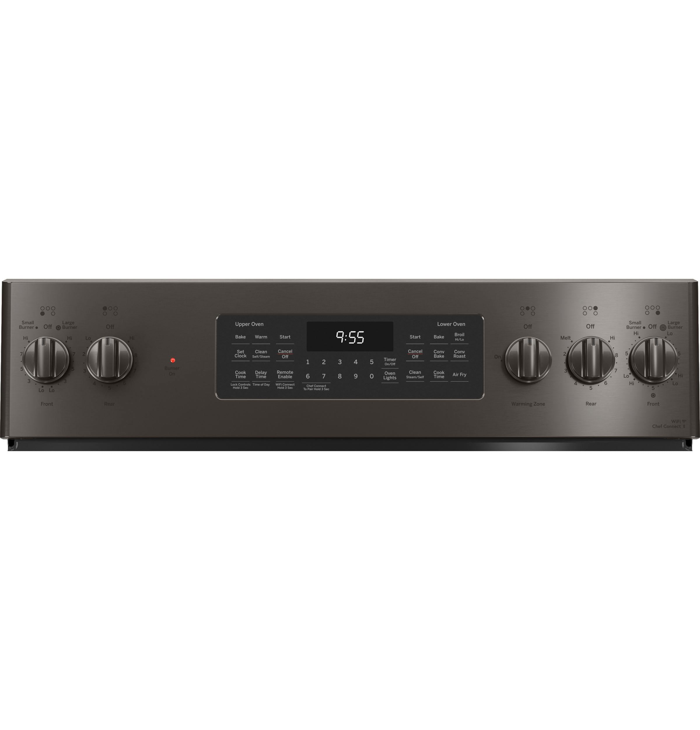 PB965BPTS GE Profile™ 30" Smart Free-Standing Electric Double Oven Convection Range with No Preheat Air Fry