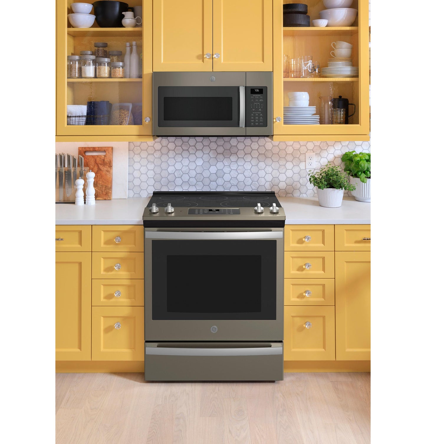 GE® 30" Slide-In Electric Convection Range with No Preheat Air Fry